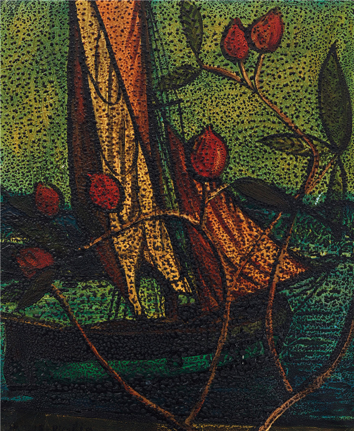 弗朗西斯·毕卡比亚（Francis Picabia）的画作-风景sans titre