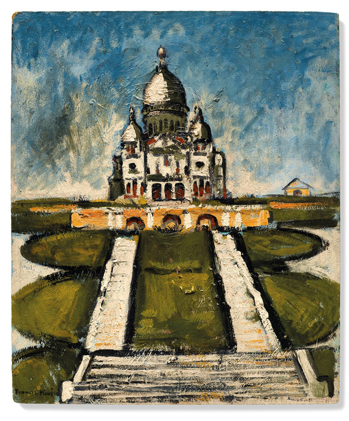 《教堂》弗朗西斯·毕卡比亚（Francis Picabia）的画作-sans titre