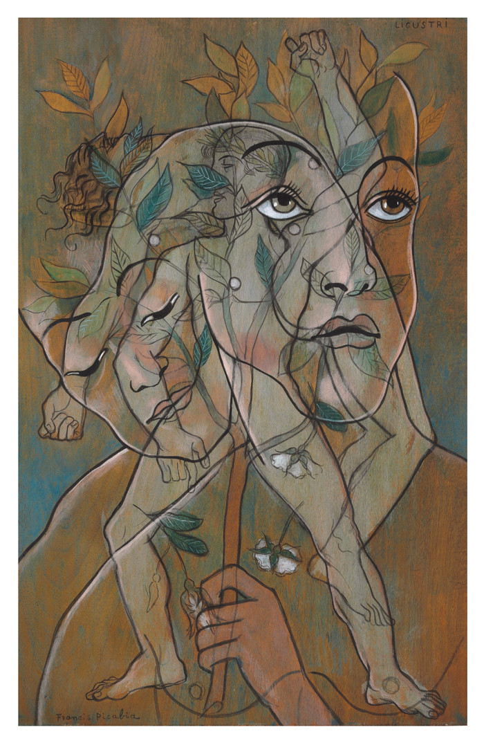 弗朗西斯·毕卡比亚（Francis Picabia）的画作-利古斯特里Ligustri