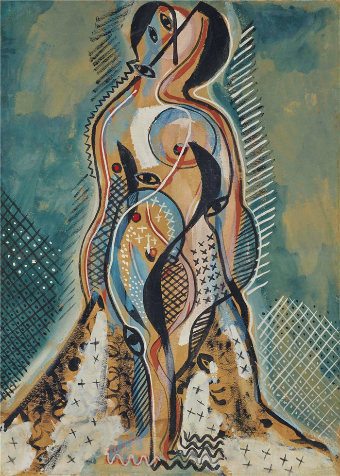 《怪物》弗朗西斯·毕卡比亚（Francis Picabia）的画作-Le Monstre, ca. 1924-26