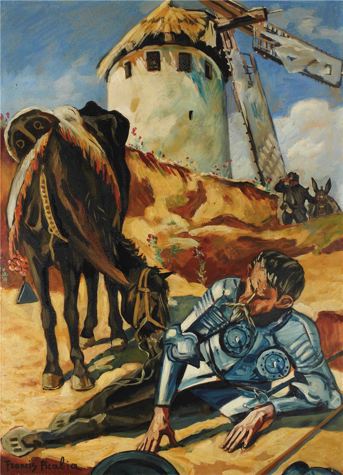 弗朗西斯·毕卡比亚（Francis Picabia）的画作-唐吉诃德don quichotte