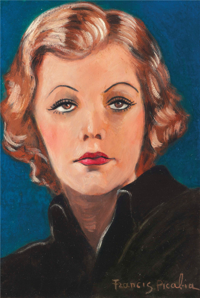 弗朗西斯·毕卡比亚（Francis Picabia）的画作-女性tete de femme