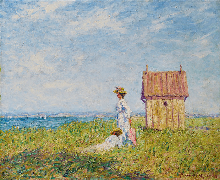 弗朗西斯·毕卡比亚（Francis Picabia）的画作-无题（赫尔曼维尔）Untitled (Hermanville)