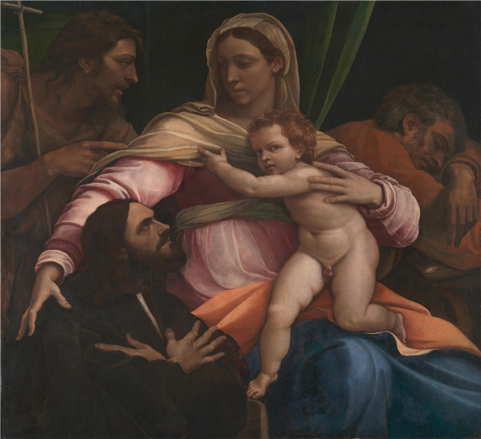 《麦当娜和孩子》塞巴斯蒂亚诺·德·皮翁博(Sebastiano del Piombo)油画-The Madonna and Child with Saints and a Donor