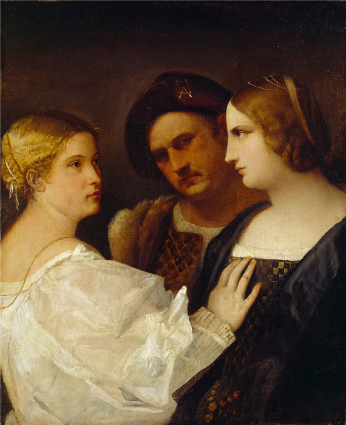 塞巴斯蒂亚诺·德·皮翁博(Sebastiano del Piombo)油画-提香-上诉Titian - The Appeal - 26.107 - Detroit Institute of Arts