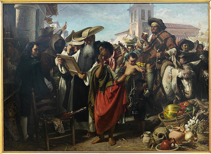 《穆里略的早期职业生涯》约翰·菲利普（John Phillip）的画作-La temprana carrera de Murillo - 1634 (John Phillip)