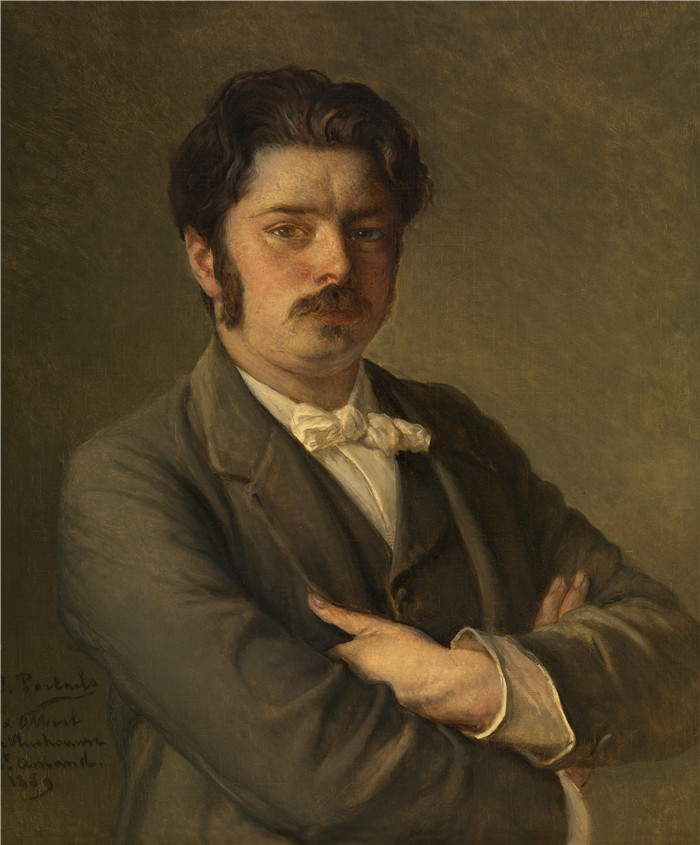 《作曲家阿尔伯特·德·弗莱斯霍弗》让-弗朗索瓦·波特尔（Jan - Francois Portaels）作品-De componist Albert De Vleeshouwer - 1782