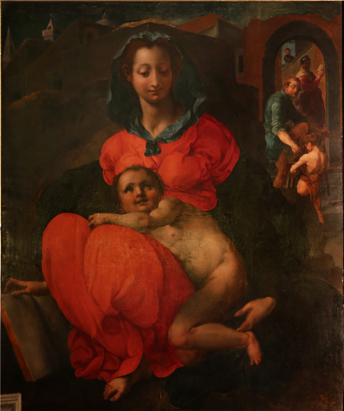 《书店里的圣母像》雅各布·蓬托尔莫（Jacopo Pontormo）的画作-e bottega, madonna del libro, 1540年