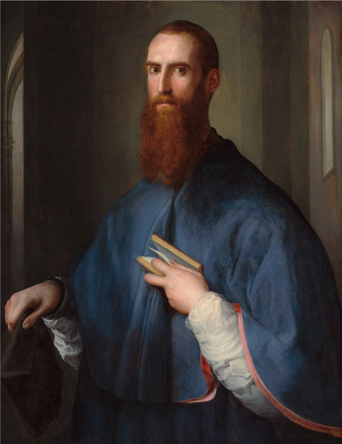 《主教的房子》雅各布·蓬托尔莫（Jacopo Pontormo）的画作-Monsignor della Casa, probably 1541-1544年