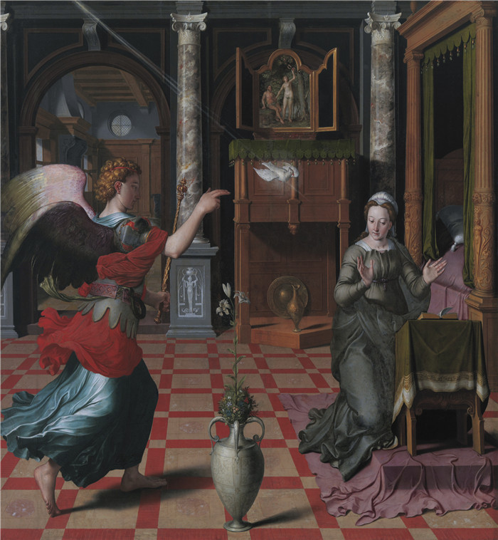 彼得·普尔布斯（Pieter Pourbus）的画作-天使报喜The Annunciation
