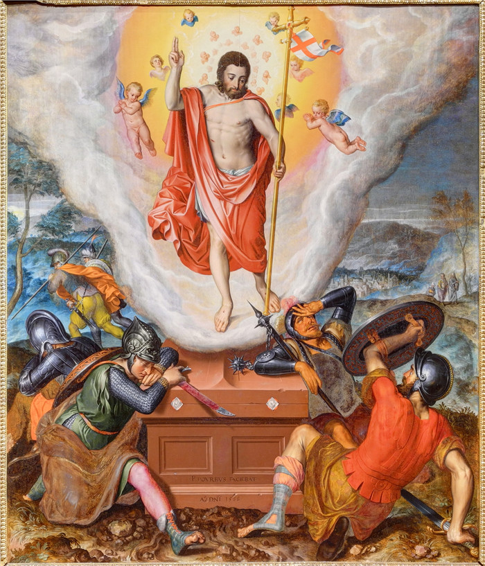 《复活》彼得·普尔布斯（Pieter Pourbus）的画作-La-Resurrection