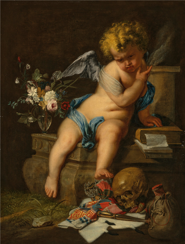 《短暂的寓言》伊拉斯谟·奎利努斯二世（Erasmus Quellinus II）的画作-Allegory of Transience