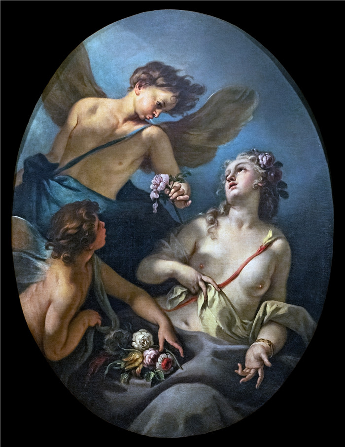 塞巴斯蒂亚诺·里奇（Sebastiano Ricci）油画- Zefiro e Flora (Inv.103)