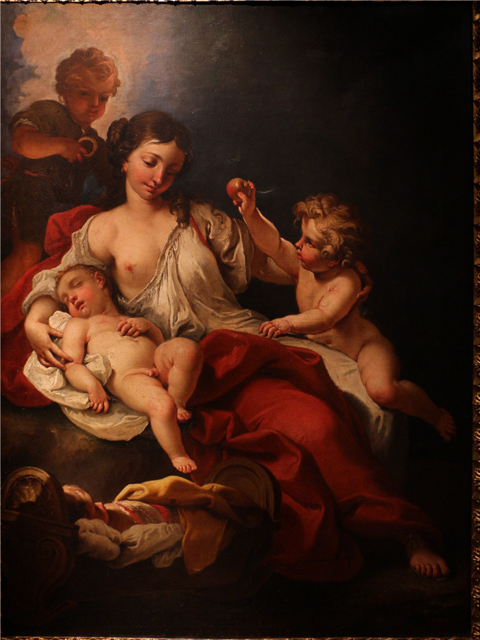 《慈善母亲》塞巴斯蒂亚诺·里奇（Sebastiano Ricci）油画-carità-amore materno, 01