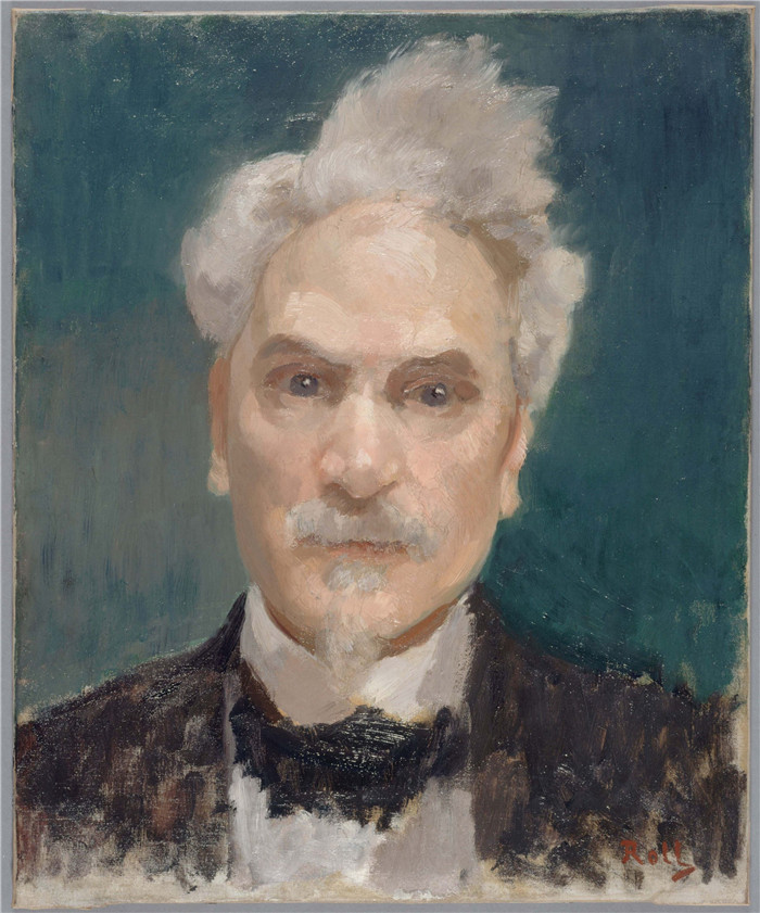 《亨利·罗什福》阿尔弗雷德·菲利普·罗尔（Alfred Philippe Roll）的画作-Henri Rochefort 