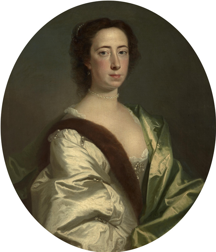《蒙特罗斯公爵夫人露西·曼纳斯夫人》艾伦·拉姆齐 （Allan Ramsay） 画作-Lady Lucy Manners, Duchess of Montrose (1717 - 1788)