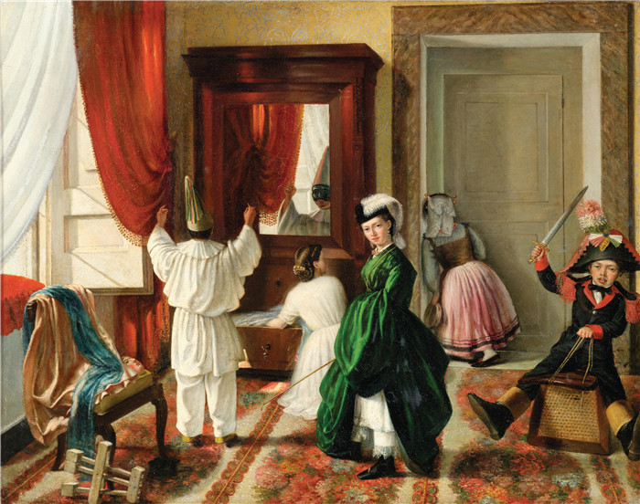 安东尼奥·罗塔（Antonio Rotta）作品-蒙面Maskerade