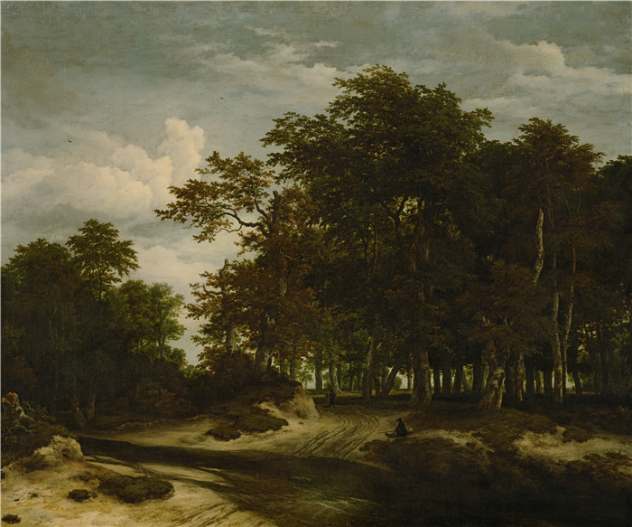 《大森林》雅各布·范·鲁伊斯黛尔（Jacob van Ruisdael）油画-The Great Forest