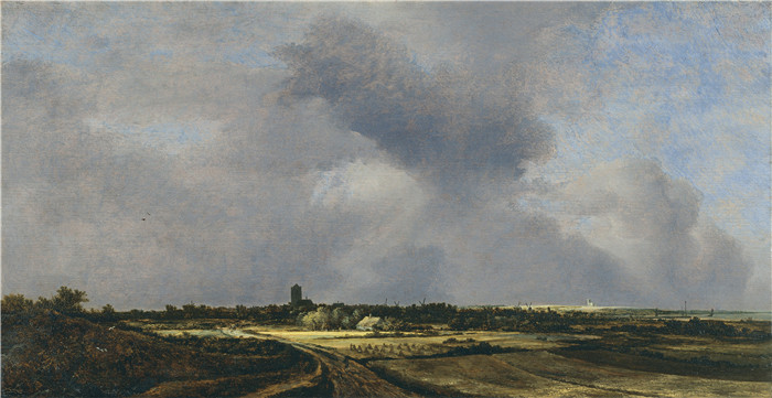 《奈达德景观》雅各布·范·鲁伊斯黛尔（Jacob van Ruisdael）油画-View of Naarden