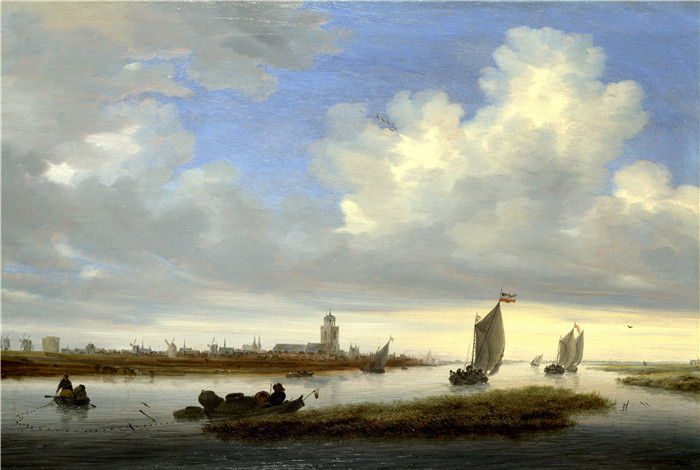 《萨洛蒙·范·雷斯达尔·德文特尔》雅各布·范·鲁伊斯黛尔（Jacob van Ruisdael）油画-Salomon van Ruisdael Deventer