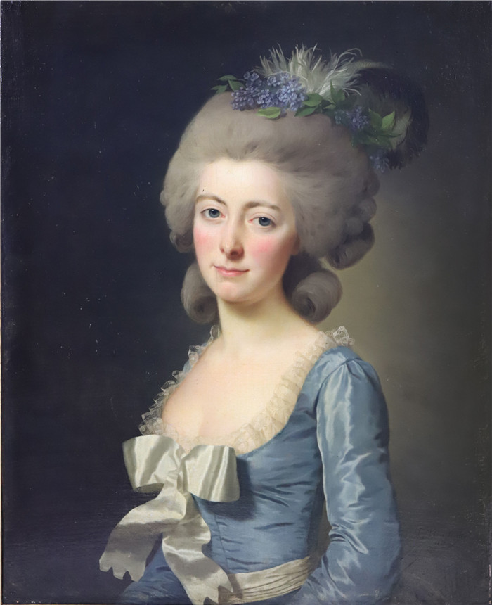 亚历山大·罗斯林（ Alexander Roslin）油画-肖像Portrait de Angélique-Catherine