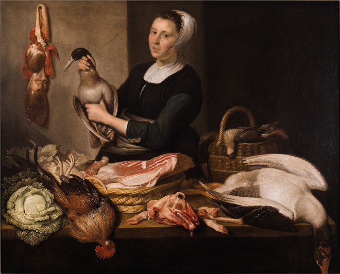 《厨房》扬·阿尔贝茨（Jan Albertsz Rotius）的画作- Kitchen piece