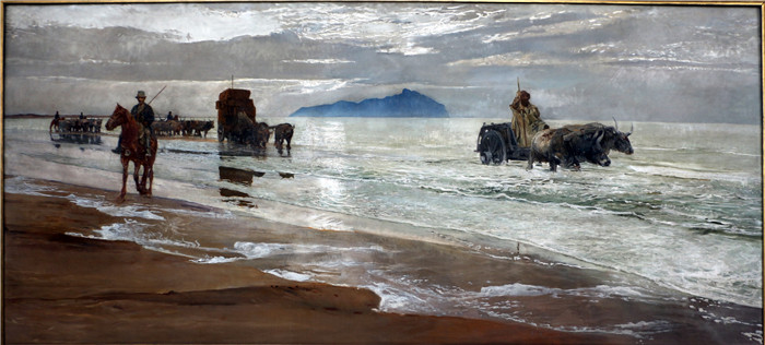 《伊尔切奥》朱利奥·阿里斯蒂德·萨尔托里奥(Giulio Aristide Sartorio)的绘画-il circeo, 1909