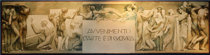 《艺术和文化活动》朱利奥·阿里斯蒂德·萨尔托里奥(Giulio Aristide Sartorio)的绘画-avvenimento d'arte e di cultura, 1906-23, 01