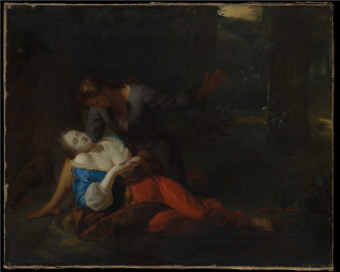 《刻法洛斯和普罗克丽丝》戈弗里德·沙尔肯(Godefridus Schalcken)画作-Cephalus and Procris