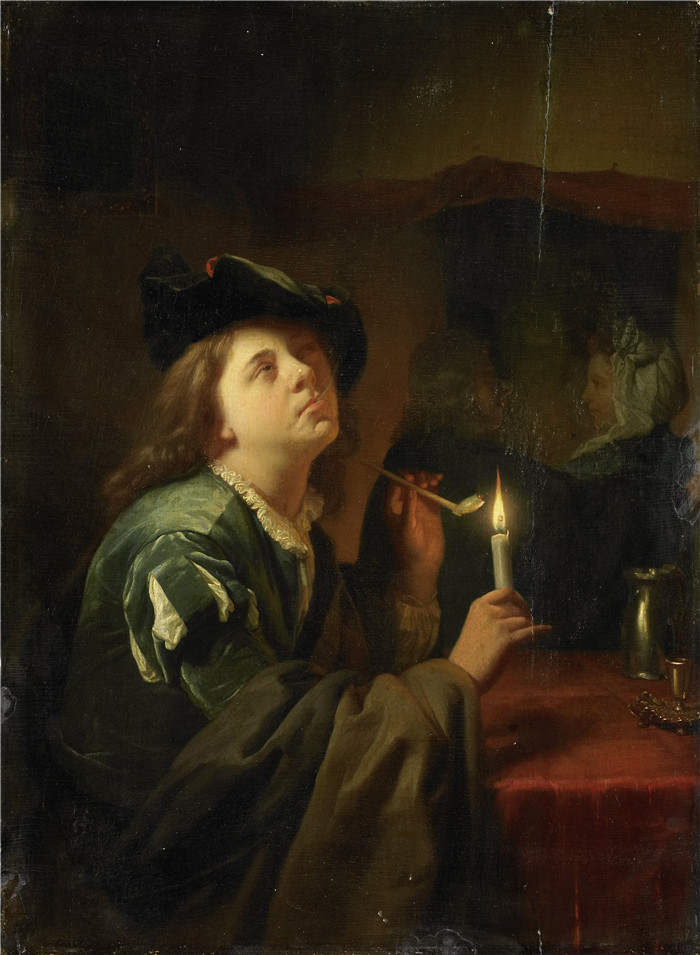 《口味差异》戈弗里德·沙尔肯(Godefridus Schalcken)画作-'Verschil van smaak'