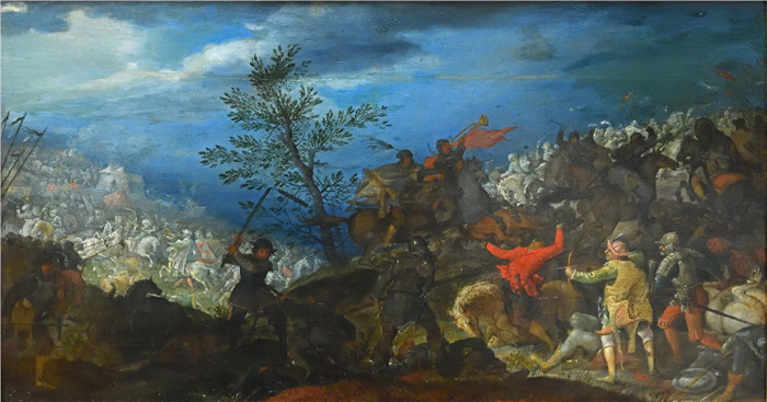 《萨维奇与土耳其人的战斗》罗兰德·萨弗里（Roelant Savery）画作-Savery Battle with the Turks 