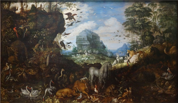 罗兰德·萨弗里（Roelant Savery）画作-洪水前Before the Flood
