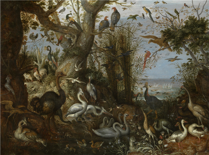 《普鲁姆维》罗兰德·萨弗里（Roelant Savery）画作-Pluimvee