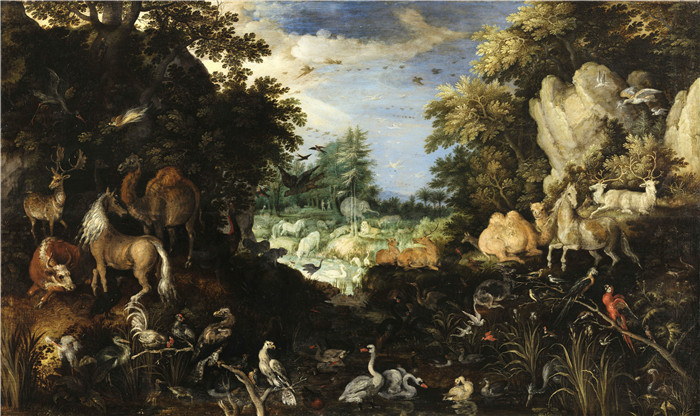 《人间天堂》罗兰德·萨弗里（Roelant Savery）画作-O paraíso terrestre