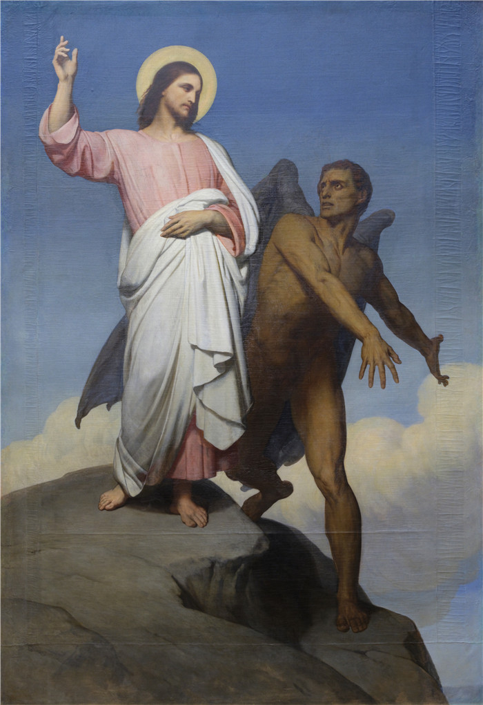 《基督的诱惑》阿里·谢弗(Ary Scheffer)画作-La Tentation du Christ