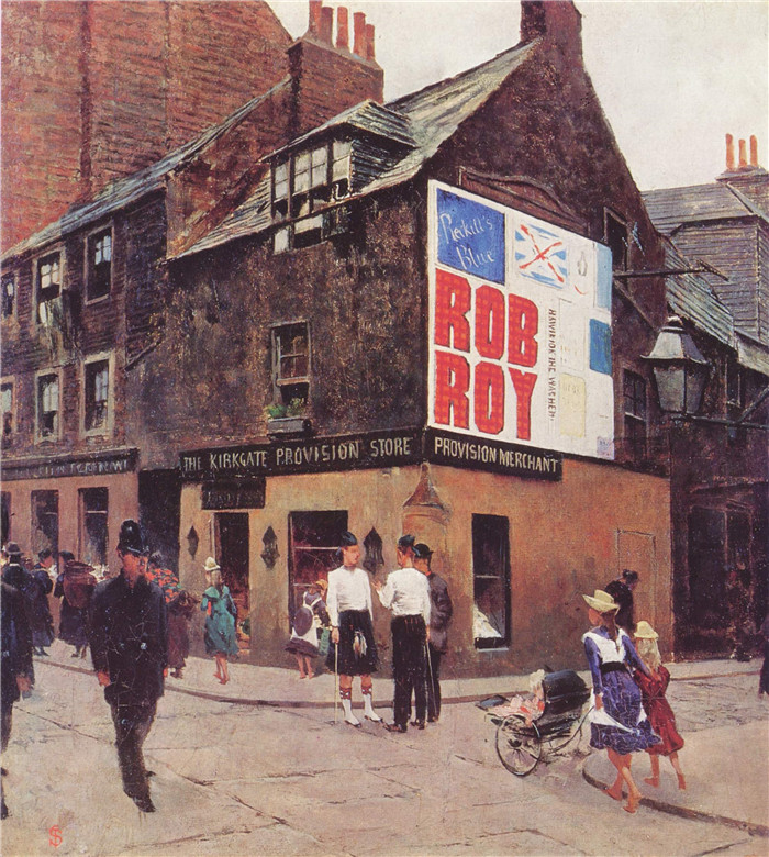 特莱马科·西尼奥里尼（Telemaco Signorini）的油画-002