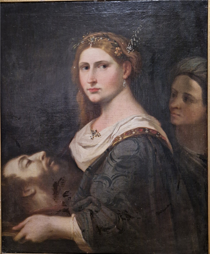 《朱迪思与霍洛芬尼斯之首》伊丽莎白·西拉尼(Elisabetta Sirani)的画作-Judith with the Head of Holofernes