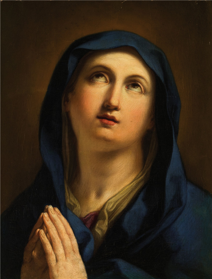 《祈祷的麦当娜》伊丽莎白·西拉尼(Elisabetta Sirani)的画作-Madonna orante