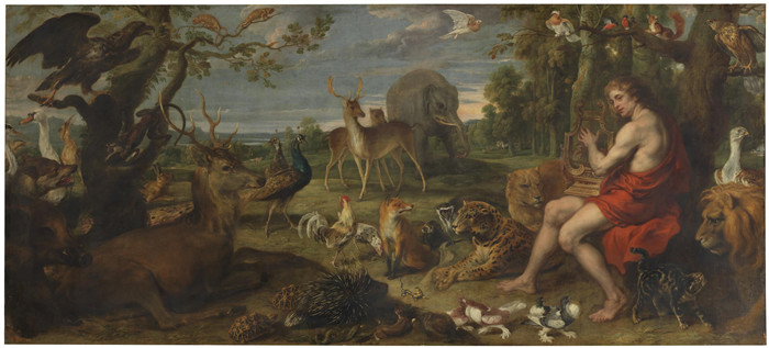 《俄耳甫斯与动物》弗兰斯·斯奈德斯(Frans Snyders)油画-Orpheus and the animals