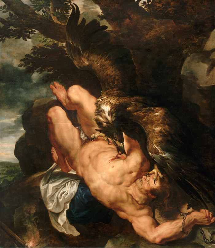 《缚住的普罗米修》弗兰斯·斯奈德斯(Frans Snyders)油画-斯Peter Paul Rubens
