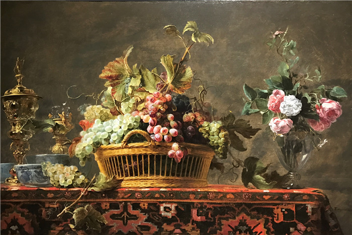 《静物：水果与花卉》弗兰斯·斯奈德斯（Frans Snyders）油画-Still Life with Fruit and Flowers