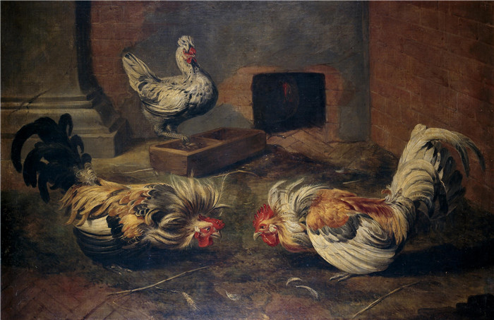 《鸡舍》弗兰斯·斯奈德斯（Frans Snyders）油画-Chicken coop