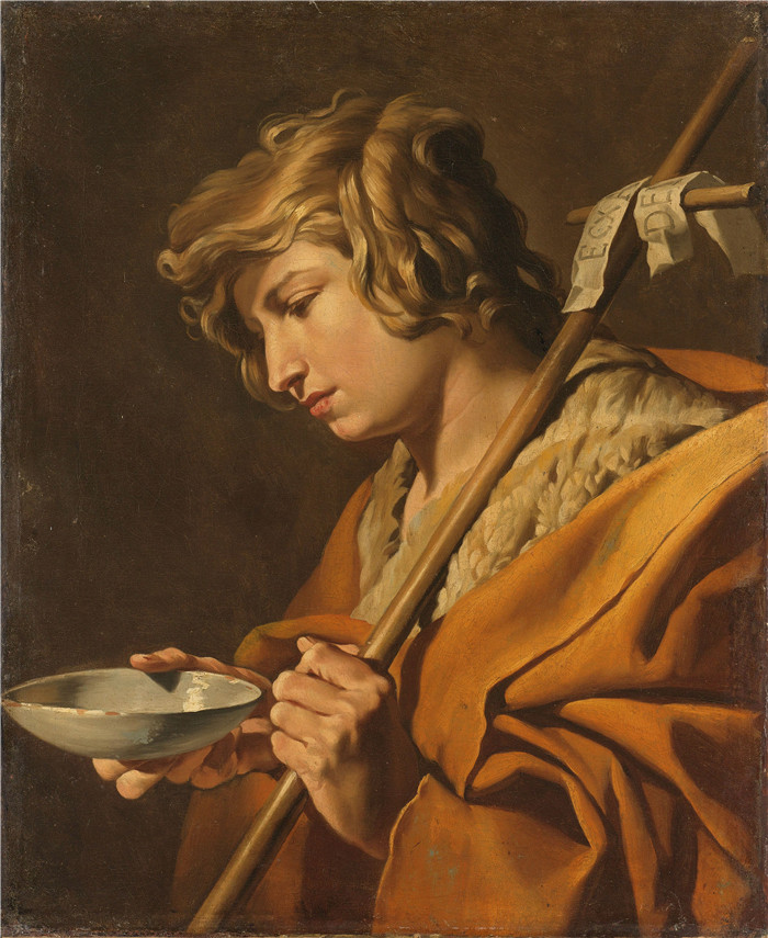 《施洗约翰》马蒂亚斯·斯托姆(Matthias Stom)油画-Johannes de Doper