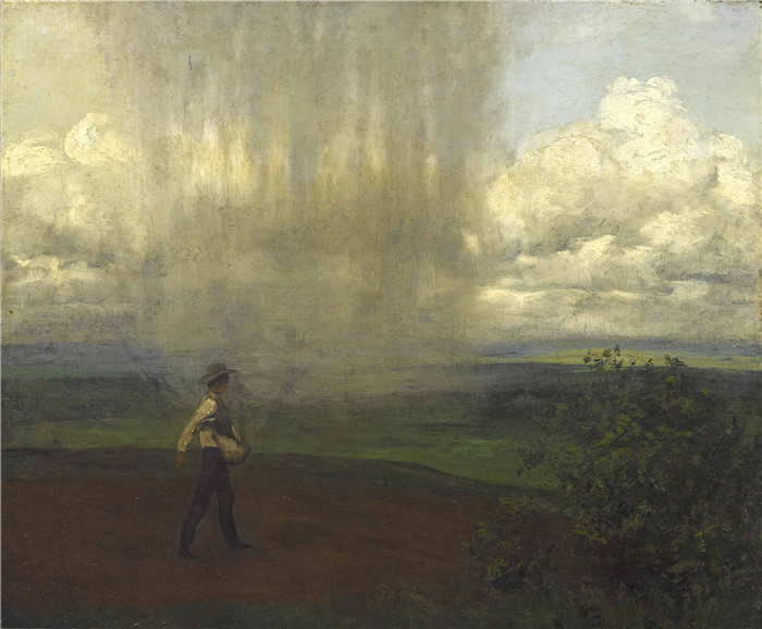 《播种的农民》汉斯·托马(Hans Thoma)作品-Säender Bauer (1886)