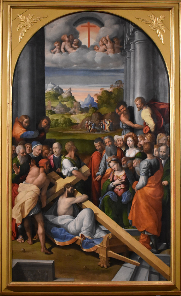 《真十字架的辨认》本韦努托·提西(Benvenuto Tisi)作品-Identificazione della vera croce