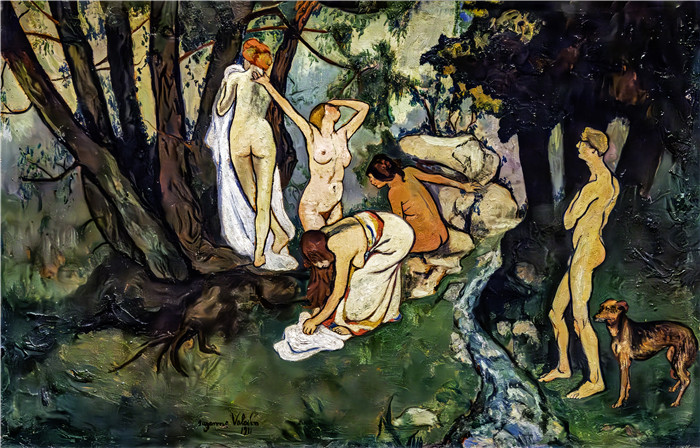 《生活乐趣》苏珊娜·瓦拉东(Suzanne Valadon)的画作-La joie de vivre (1911)