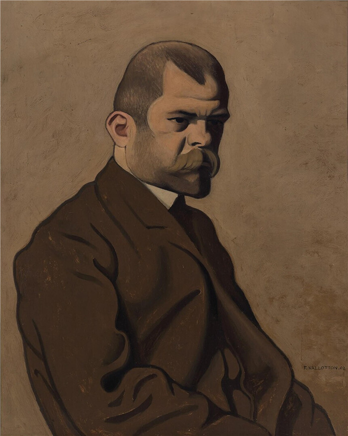《安布罗斯·沃拉德》费利克斯·瓦洛顿(Félix Vallotton)的绘画-Ambroise Vollard