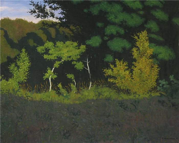 《森林边缘》费利克斯·瓦洛顿(Félix Vallotton)的绘画-LISIÈRE DE FÔRET, 1920, lot.58