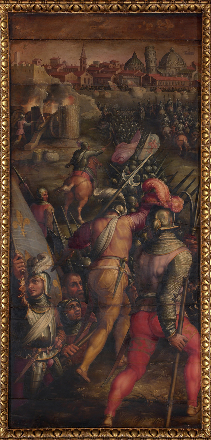 《比萨附近的巴巴吉安尼战役》乔治·瓦萨里（Giorgio Vasari）的画作-Battle of Barbagianni, nearby Pisa