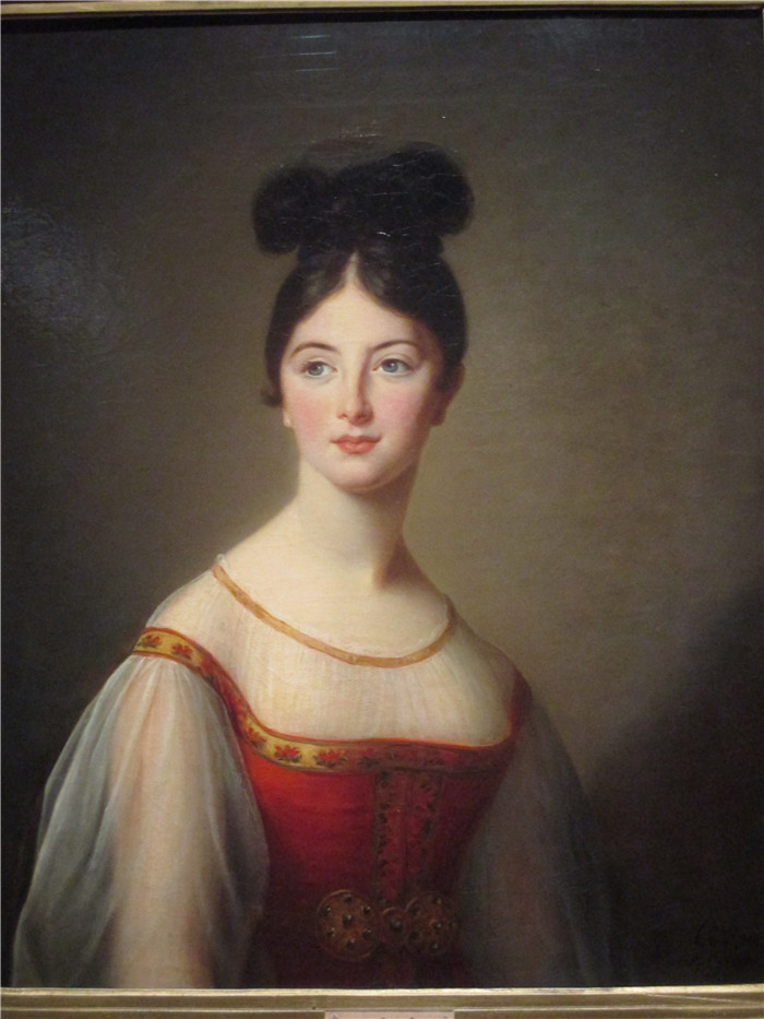 伊莉莎白·维杰·勒布伦(Élisabeth Louise Vigée Le Brun)油画-莱昂蒂娜·德·里维埃Léontine de Rivière
